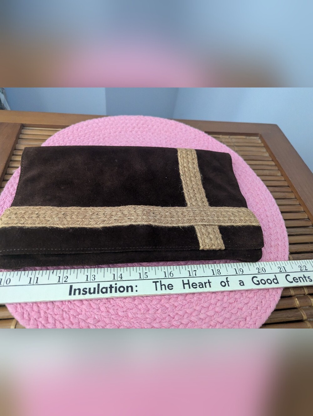 Suede Clutch